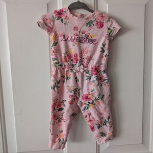 Carter's Pink Floral Baby Romper